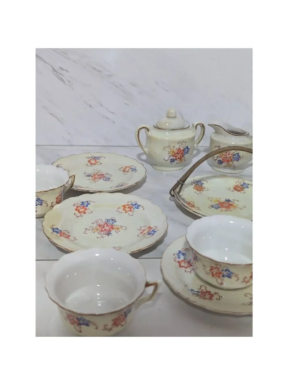 Made in Japan Vintage Child Porcelain Tea Set 16 Pc